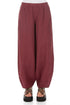 Taper Antique Ruby Linen Trousers 1