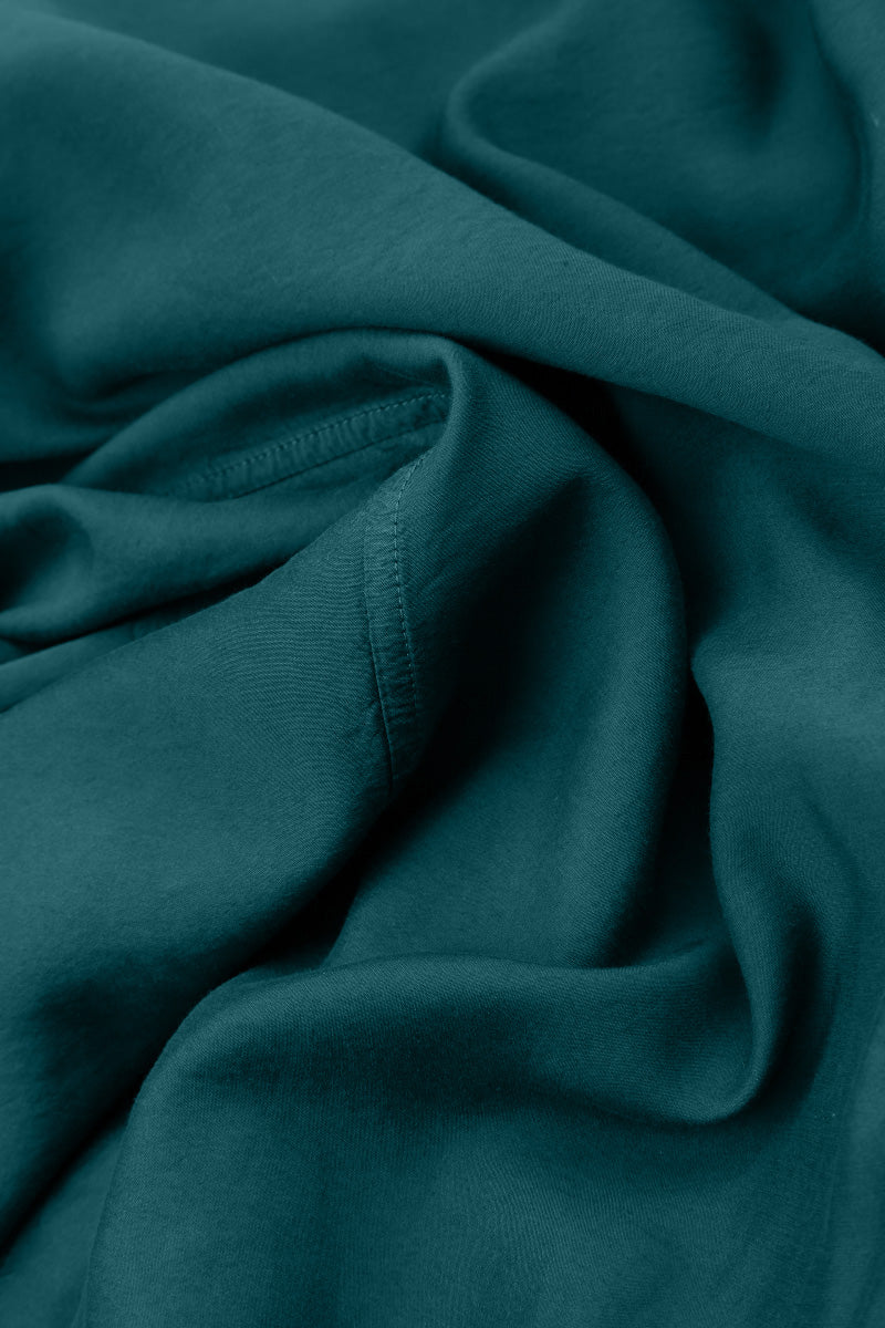 Taper Emerald Silk Cotton Trousers 5