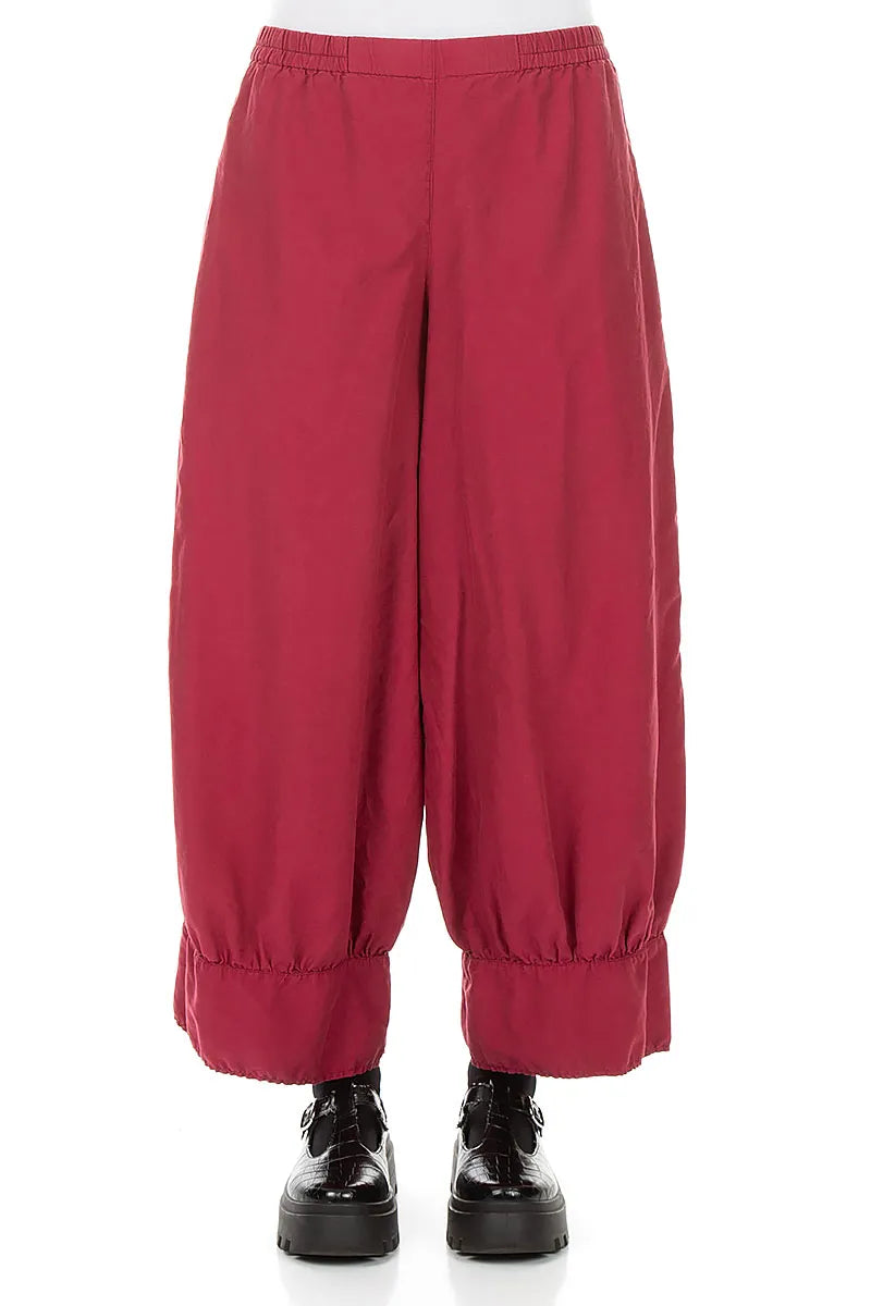 Taper Ruby Silk Cotton Trousers
