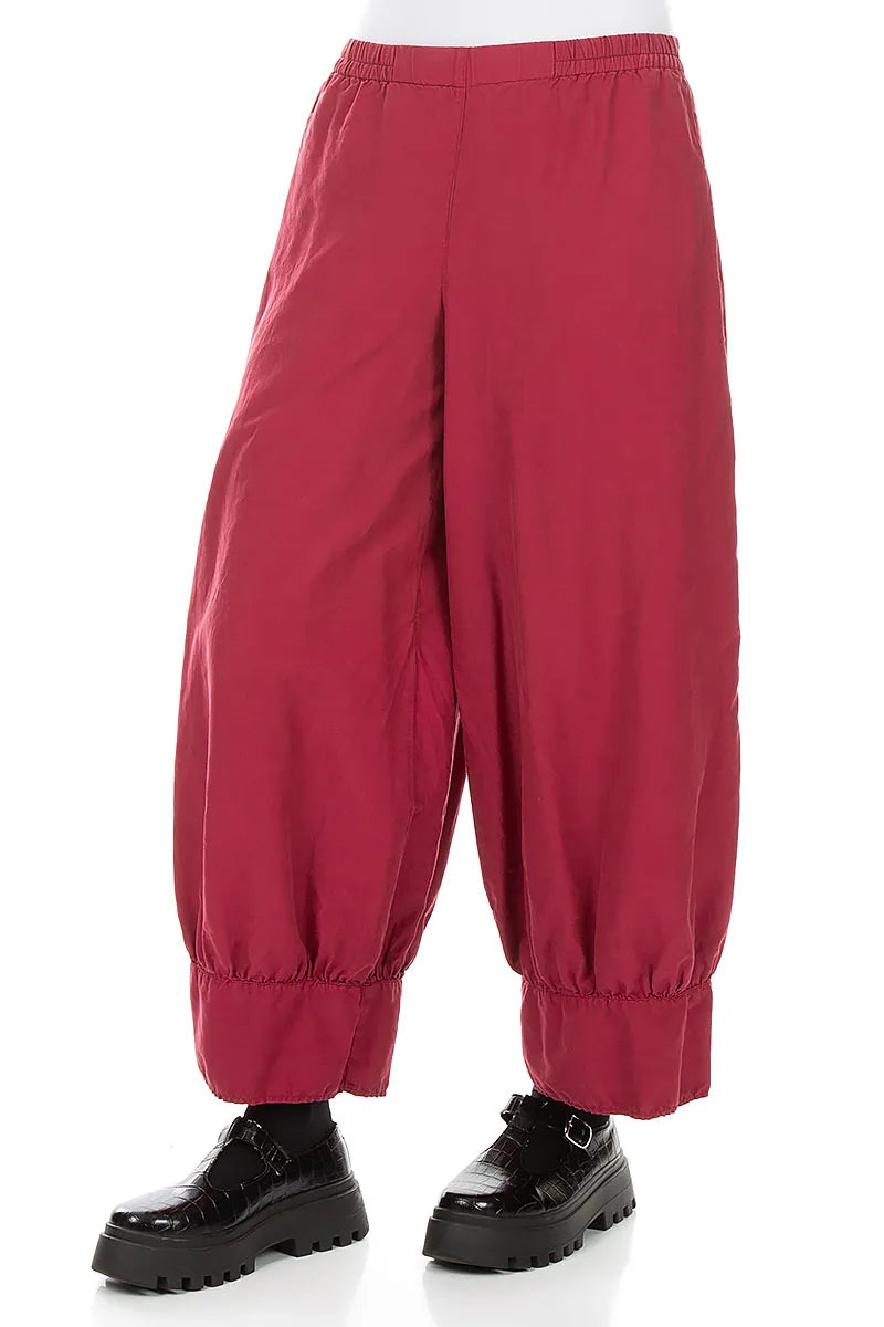 Taper Ruby Silk Cotton Trousers