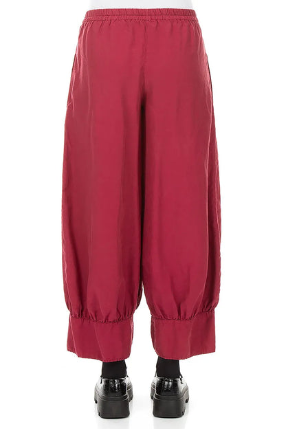 Taper Ruby Silk Cotton Trousers