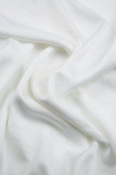 Taper White Silk Bamboo Trousers 5