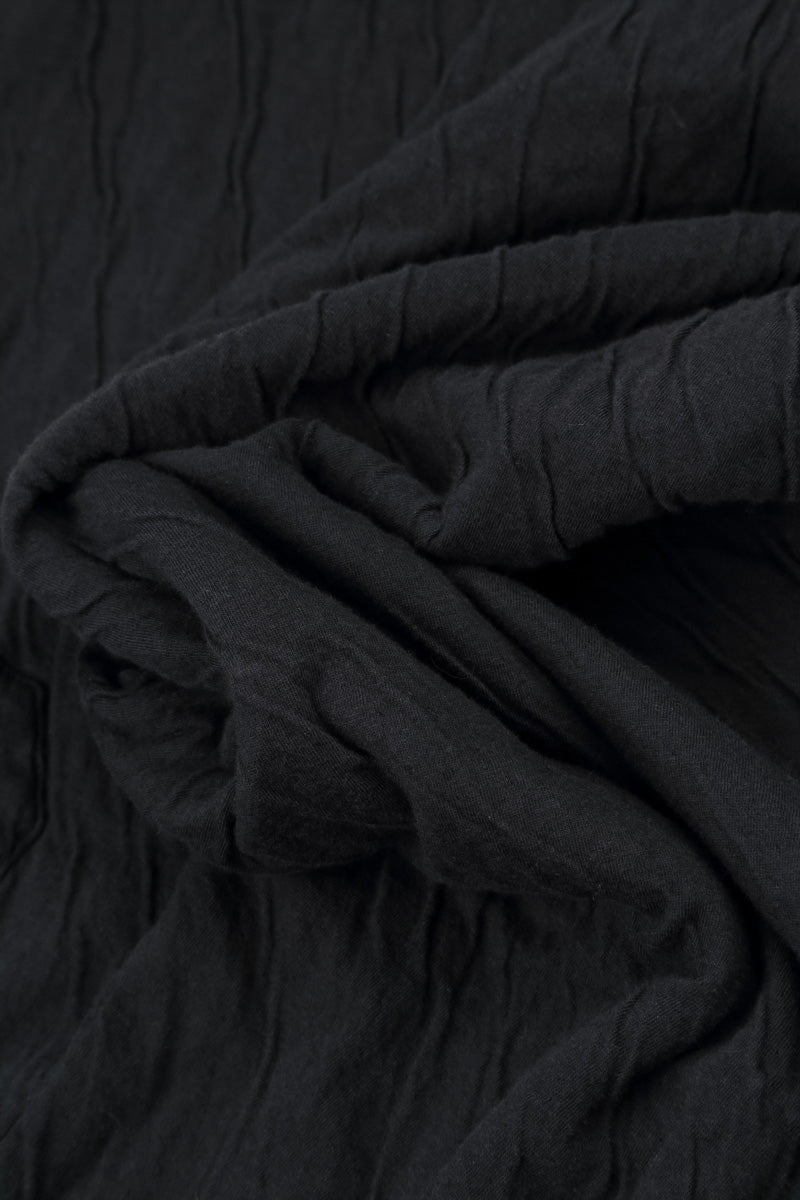 Tapered Grey Wavy Cotton Trousers