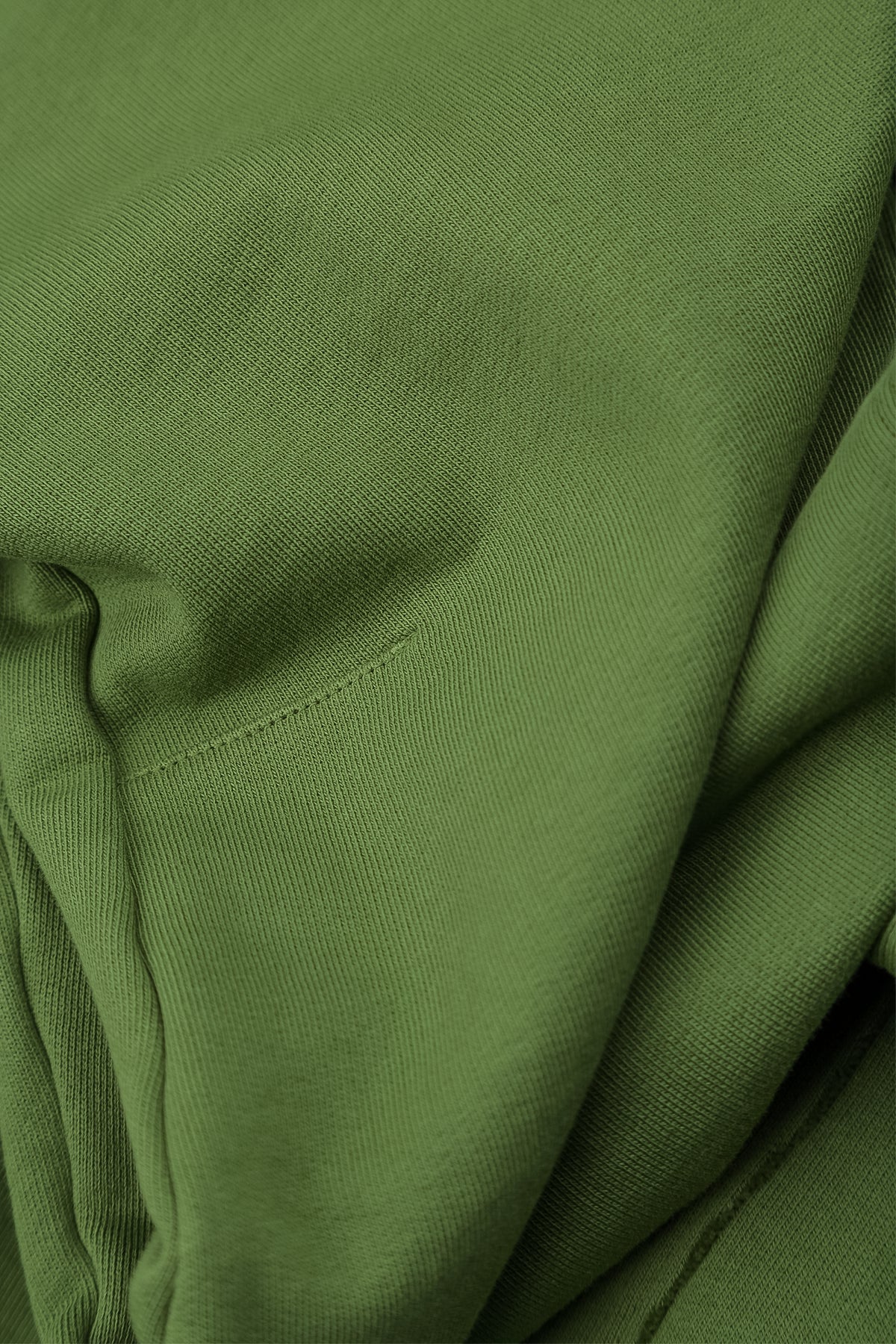 Pantalon fuselé en coton French Terry Vert trèfle