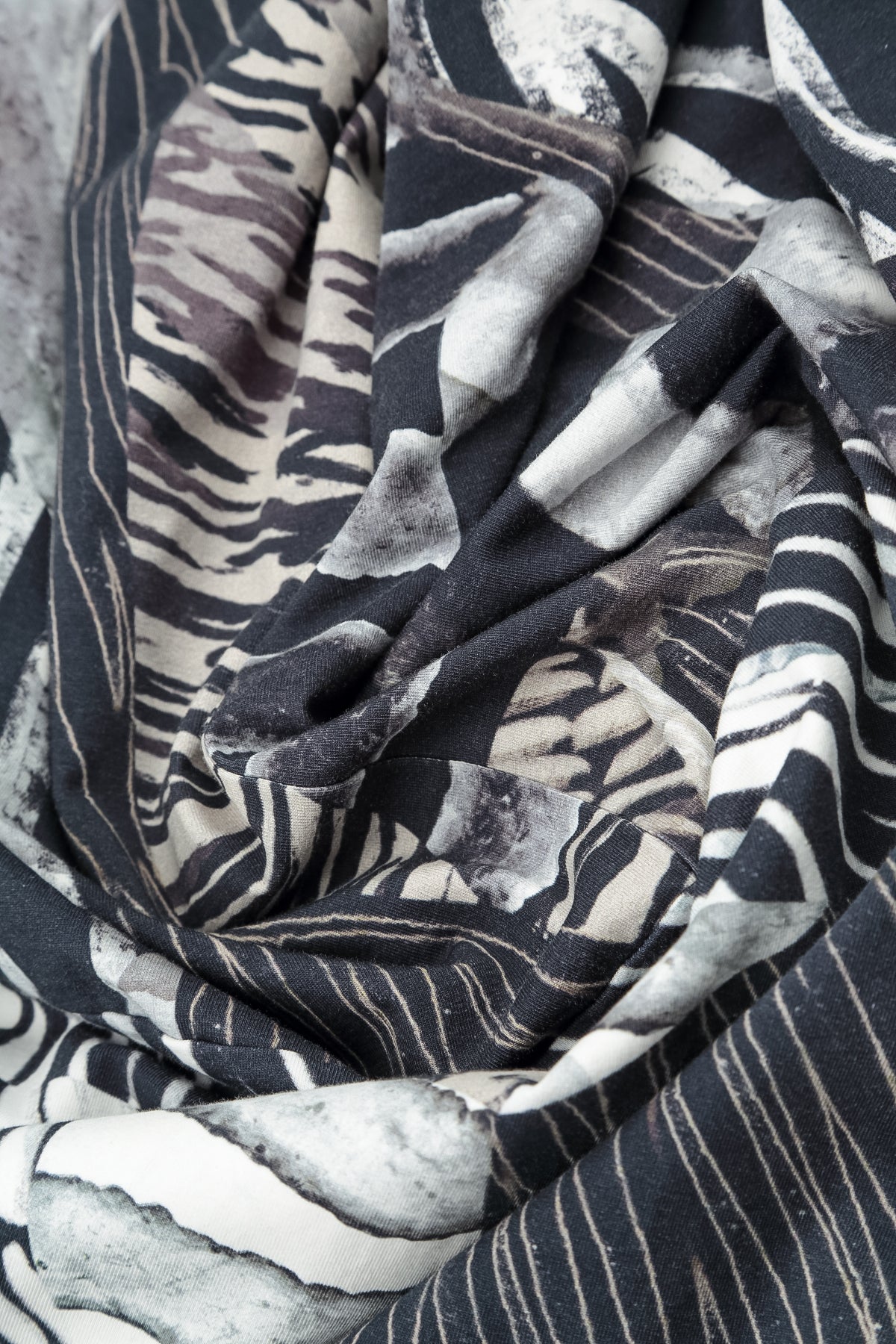Tapered Wild Ink French Terry Cotton Trousers 5