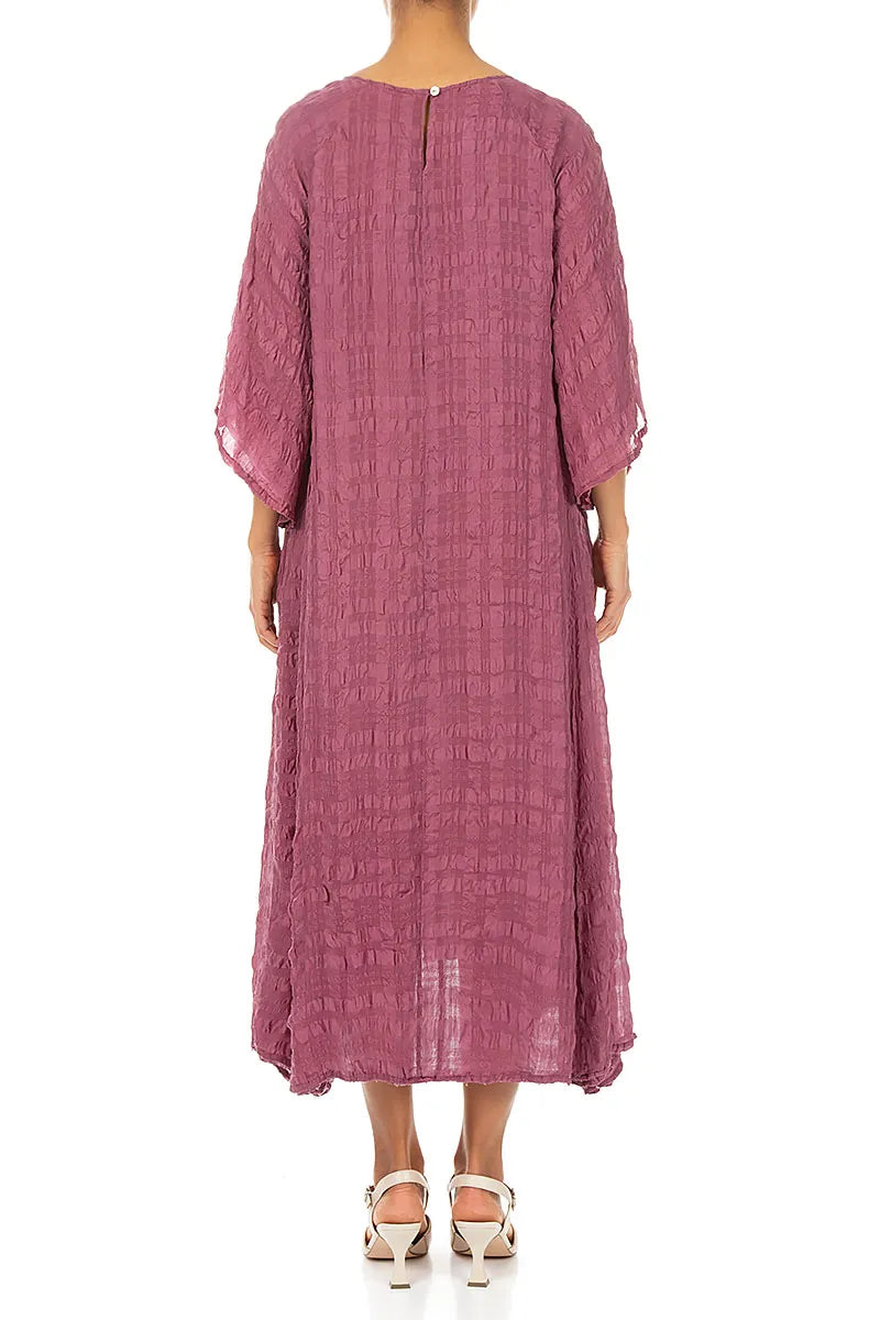 Tiered Antique Ruby Light Silk Dress 2