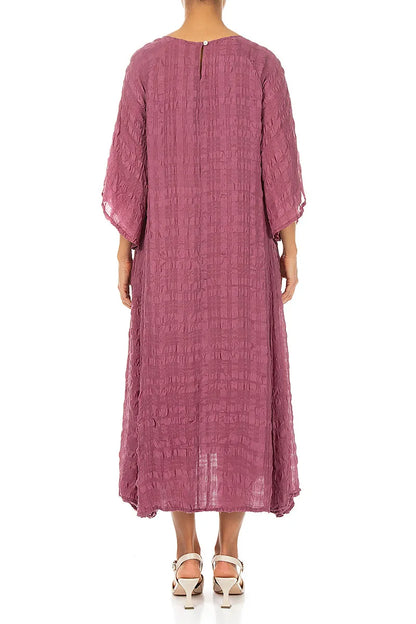 Tiered Antique Ruby Light Silk Dress 2