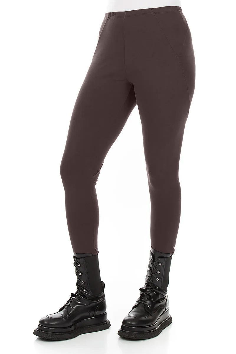 Truffle Brown Cotton Leggings 3