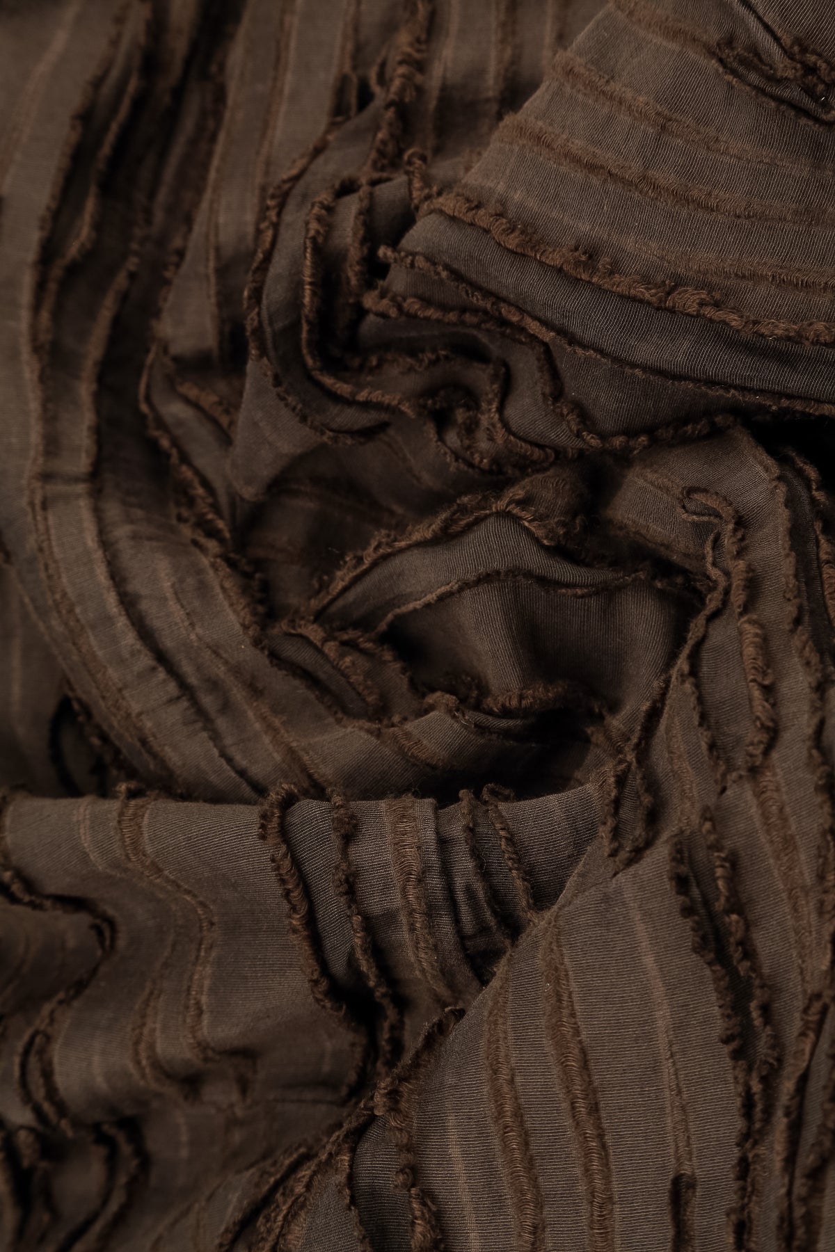 Truffle Brown Fray Weave Jacket