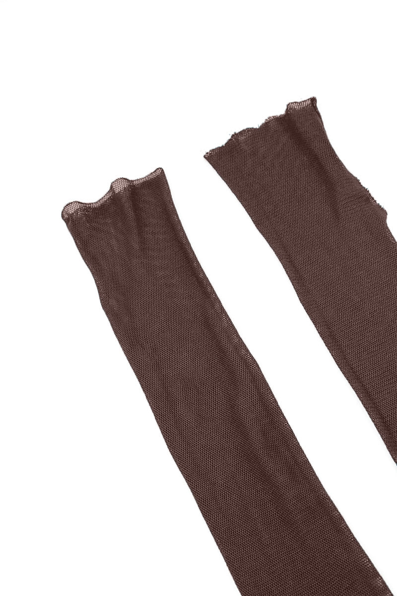 Truffle Brown Mesh Soft Cotton Wristlets 5
