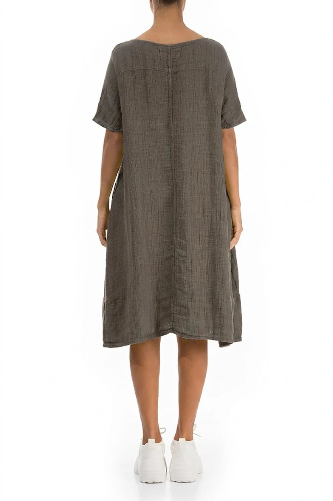 Truffle Textured Linen Dress 2