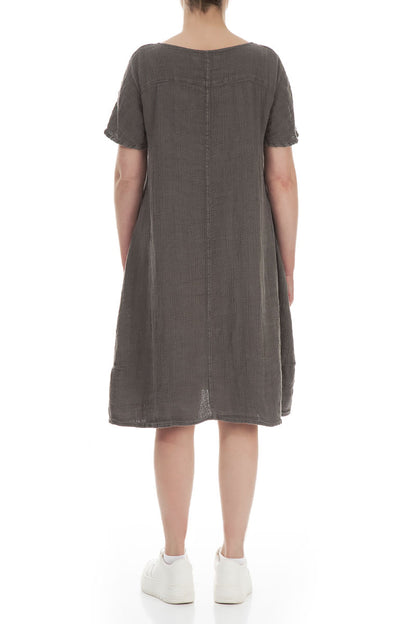 Truffle Textured Linen Dress 2