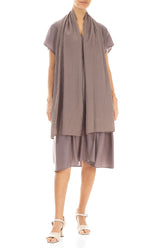 Truffle Textured Silk Scarf 2