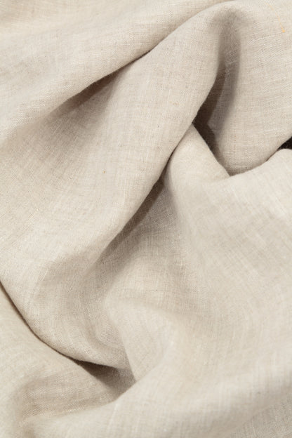 Tucks Decorated Natural Linen Dress 5