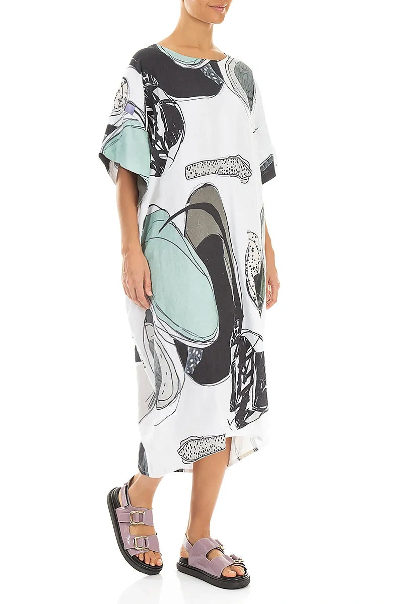 Tumbled Stone Easy Linen Dress