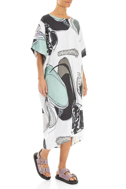 Tumbled Stone Easy Linen Dress