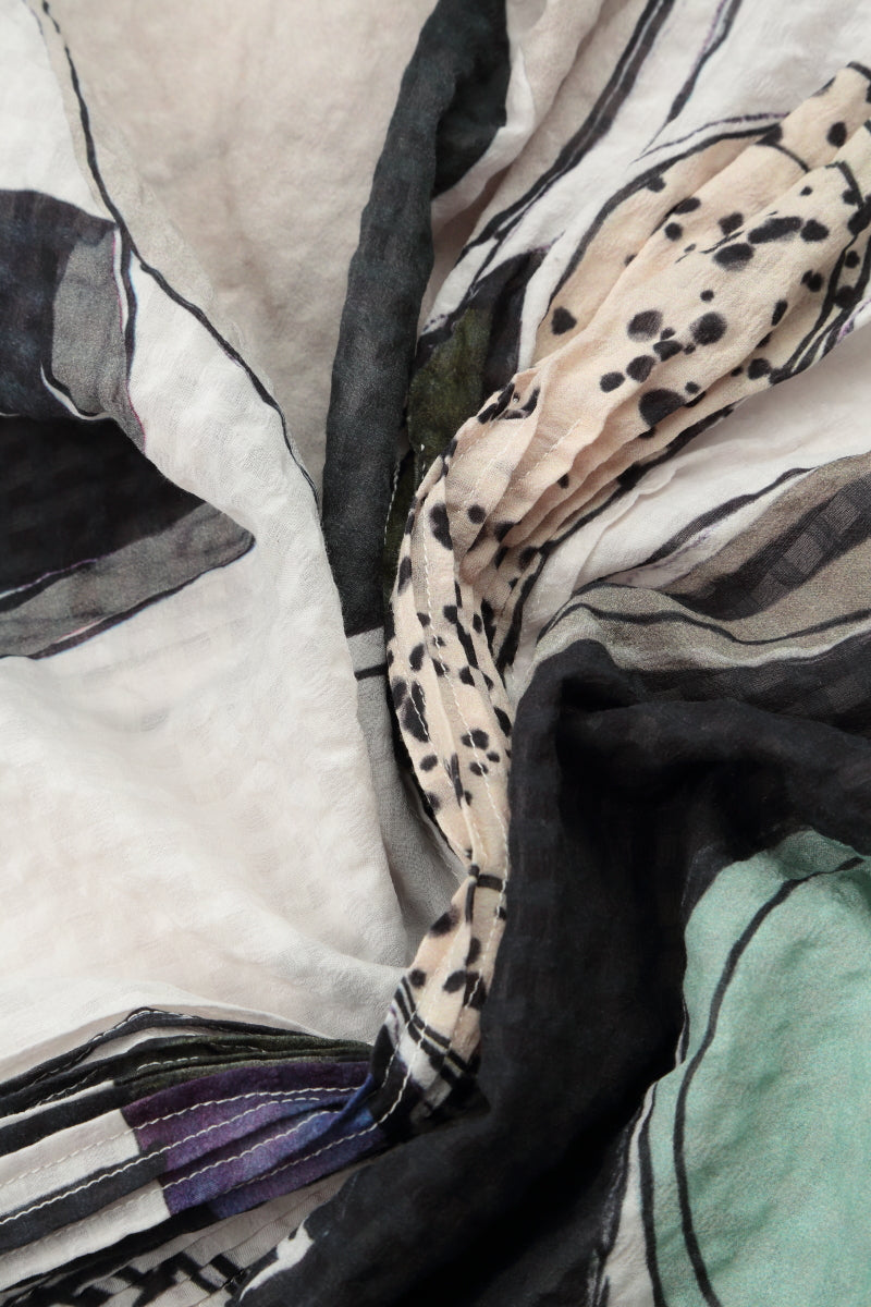 Tumbled Stone Textured Silk Shirt 5