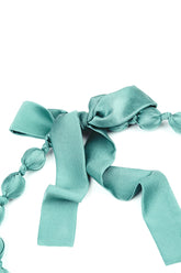 Turquoise Silk Bead Necklace 6