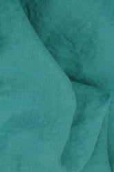 Turquoise Linen Bucket Hat 4