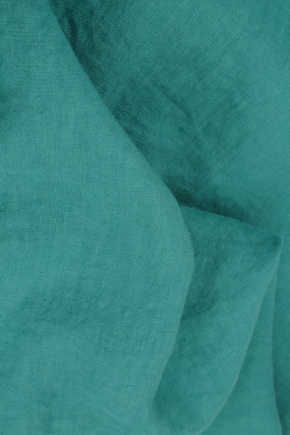 Turquoise Linen Bucket Hat 4