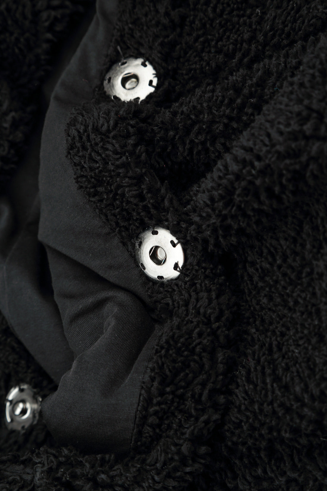 Loose Black Teddy Cotton Gilet 7