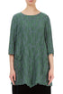 Two Pockets Dark Sage Circle Silk Linen Tunic 1
