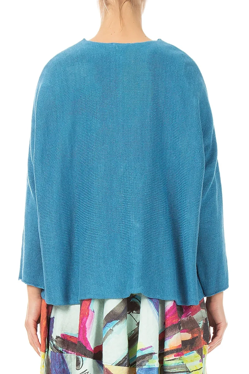 Two Pockets Denim Linen Cardigan 2