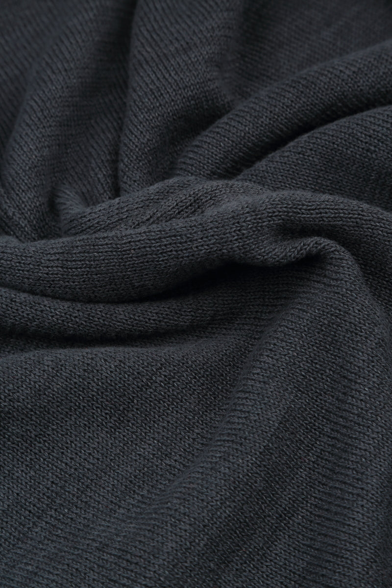 Two Pockets Graphite Linen Cardigan