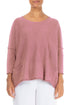Two Pockets Rose Linen Jumper 1