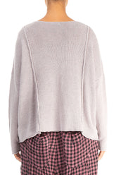 V-Neck Greige Linen Jumper 2