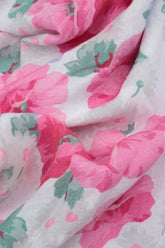 V-Neck Peony Blossom Linen Blouse 5