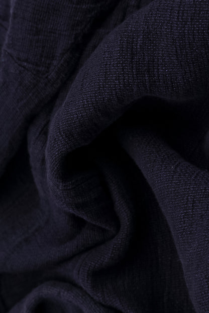 V-Neck Royal Purple Mélange Linen Dress 5