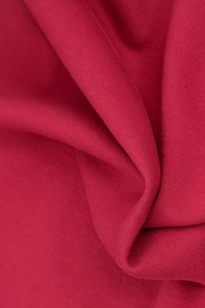 V-Neck Ruby French Terry Cotton Tunic 5