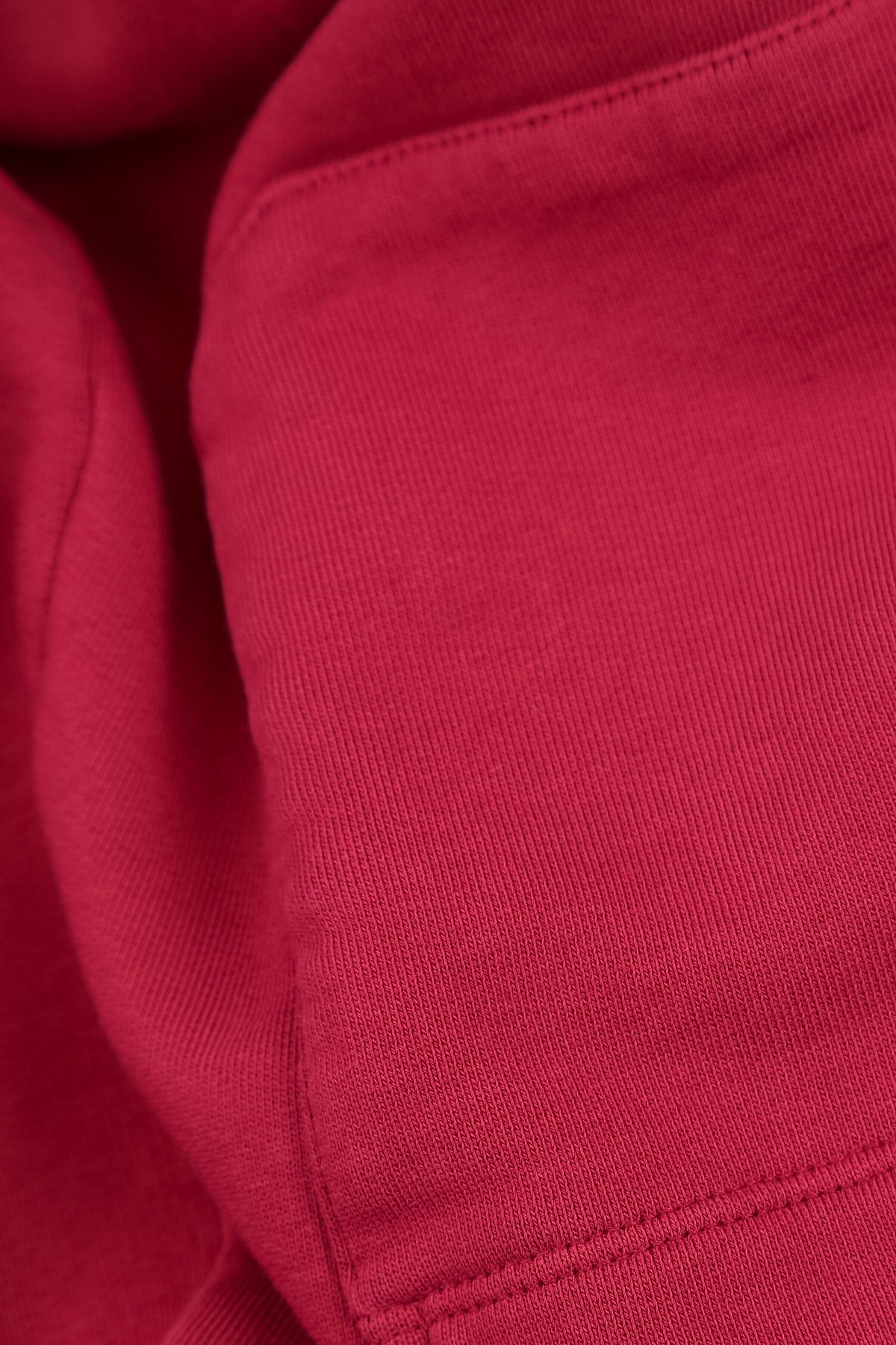 V-Neck Ruby French Terry Cotton Tunic 6