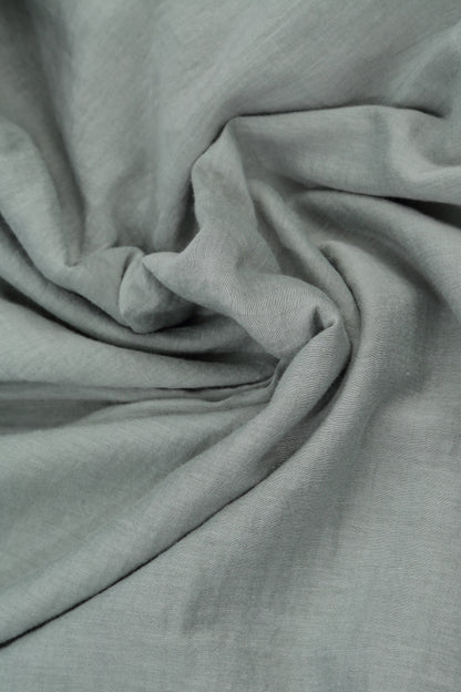 V-Neck Sage Silk Cotton Blouse 5