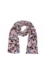 Velvet Blooms Devoré Silk Scarf 4