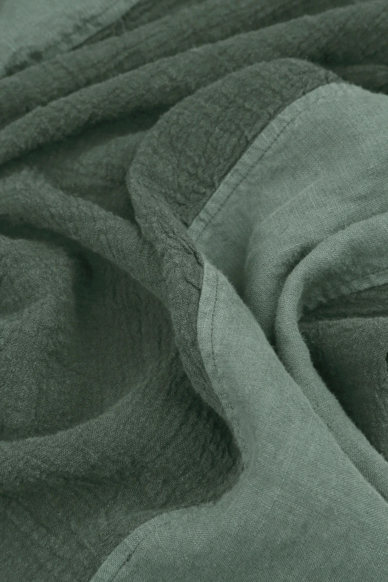 Vertical Line Sage Linen Jacket 6