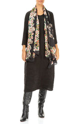 Vintage Coin Blossom Silk Scarf 2