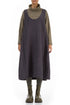 Vintage Violet Quilted Silk Pinafore Dress 1