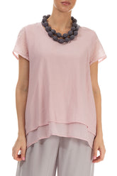 Vintage Violet Silk Bead Necklace 3