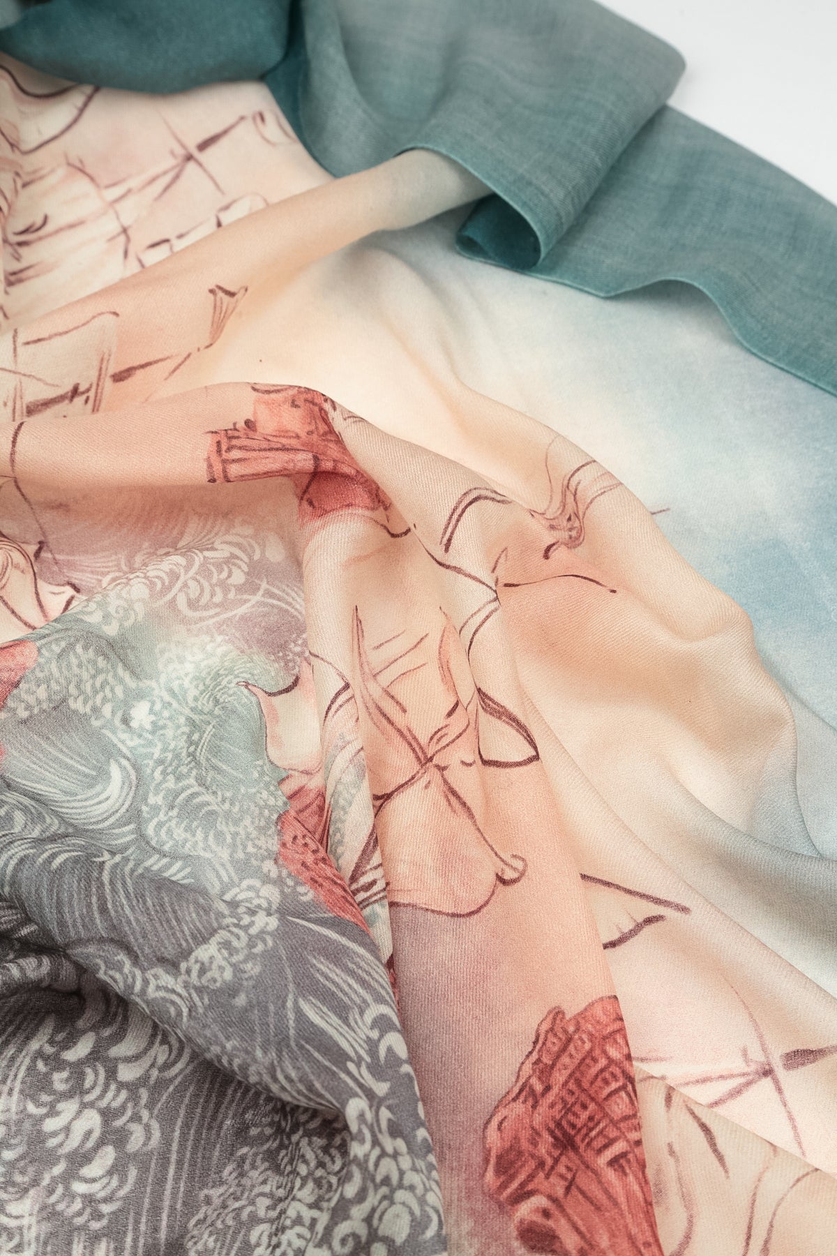 Voiles d’Océan Cashmere Silk Scarf