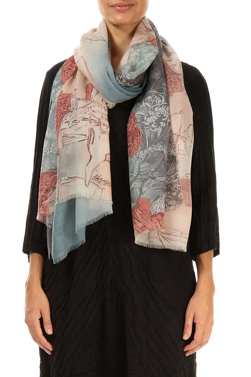 Voiles d’Océan Cashmere Silk Scarf