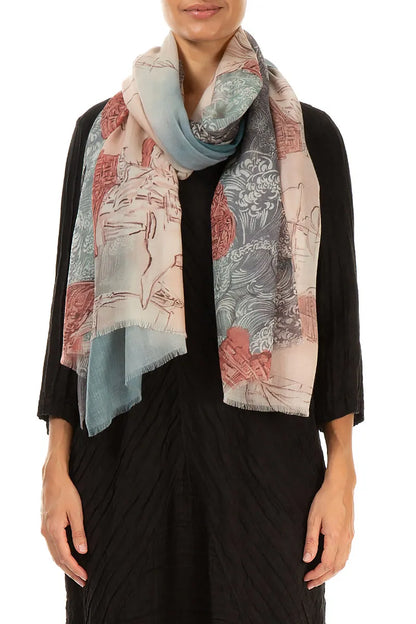 Voiles d’Océan Cashmere Silk Scarf