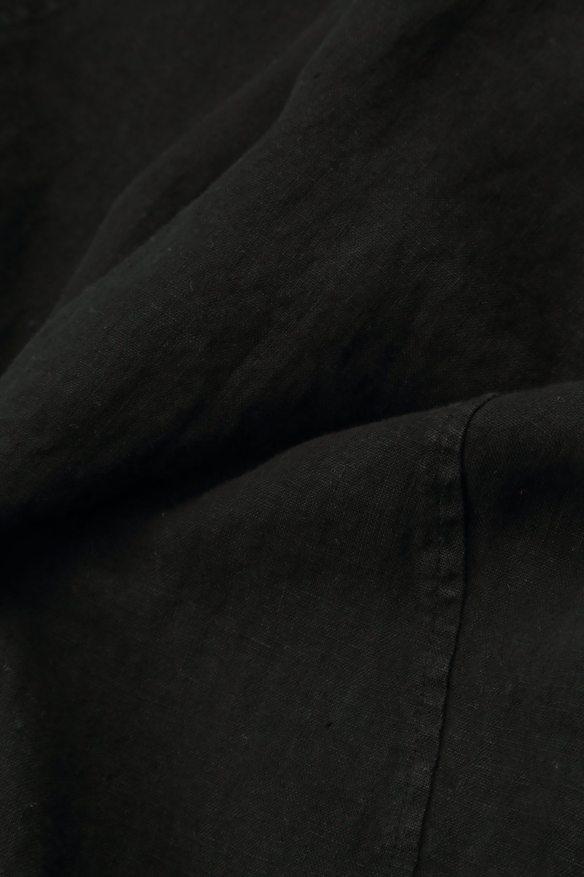 Waist Detail Sleeveless Black Linen Dress 5