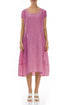 Waves Wild Berry Silk Midi Dress 1