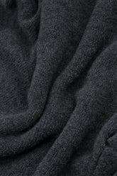 Wavy Seam Dark Grey Wool Sweater 5