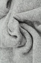 Wavy Seam Light Grey Wool Sweater 5