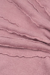 Wavy Stitch Mauve Pink Linen Jumper 5