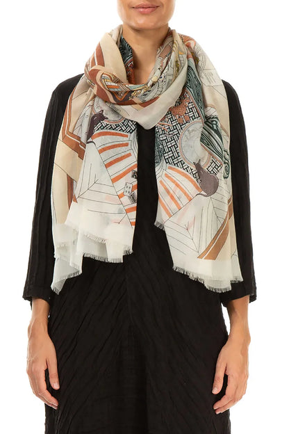 Western Reverie Cashmere Silk Scarf