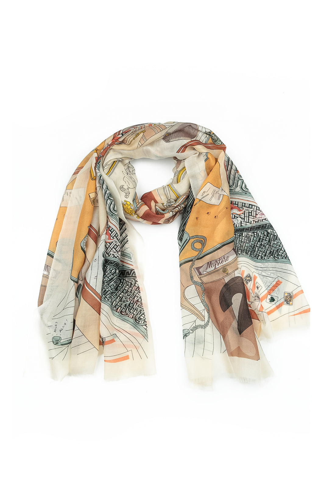 Western Reverie Cashmere Silk Scarf